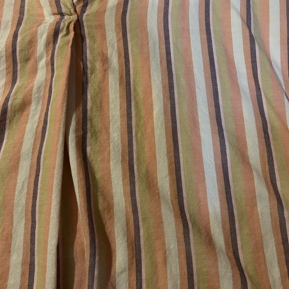 Madewell Courier Button Back Shirt in Rainbow Stripe - Picture 6 of 8